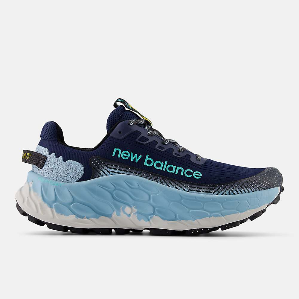 New Balance Fresh Foam X Trail More v3 Shoes NB Navy with Chrome Blue and Cyber Jade